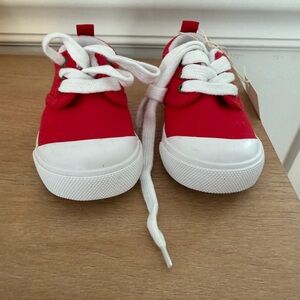 The Beaufort Bonnet Company Red and White Kids Sneakers